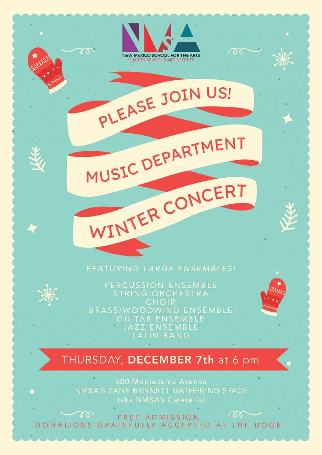 NMSA’s Music Department Presents: 2023 Winter Concert